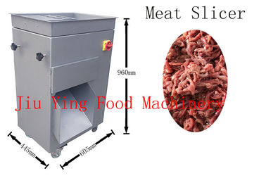 Compact Industrial Meat Slicer / Bacon Cooked Meat Strip Cutter Machine