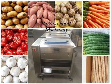 Big Capacity 300~500KG/H  Potato Washing And Peeling Machine With Nylon Wire Brush