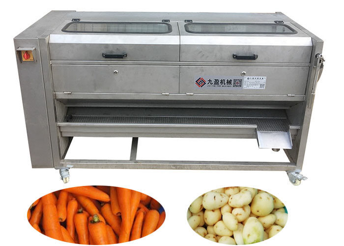 Brush Taro Radish Carrot Sweet Potato Peeling And Washing Peeler Machine