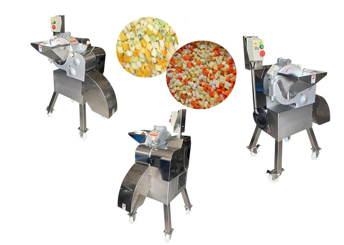 900KG/H 3 25mm Carrot Veg Dicer Machine Fruit Mango Cutting Equipment