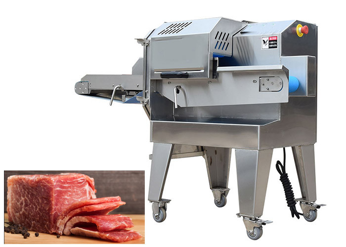 800kg/h Industrial Bacon Slicer Fish Beef Steak Meat Cutter Machine