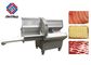 Inclined Feed Port Beef Steak Rib Chopper Machine / Frozen Meat Cutter