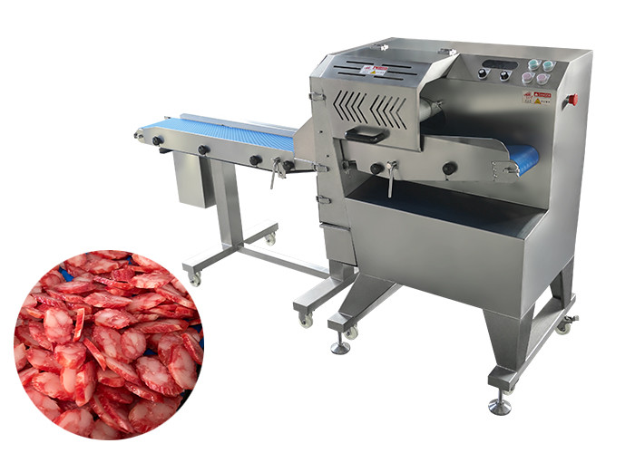 Automatic Cooked Beef Slicing Machine Grilled Pork Cutting Cooked Food ...