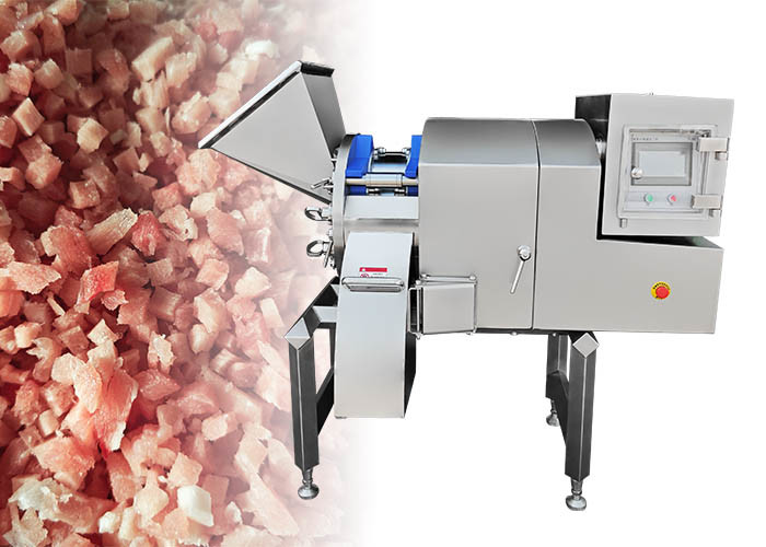 Professional Frozen Meat Dicer Machine For Cutting Beef Into Cube 1000KG/H