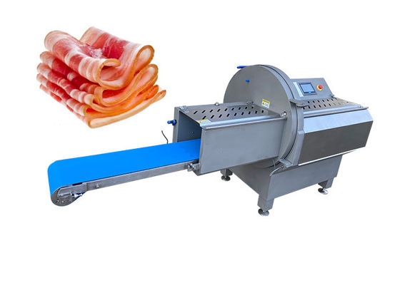 PLC Control Industrial Electric Commercial Frozen Bacon Ham Meat Slicer