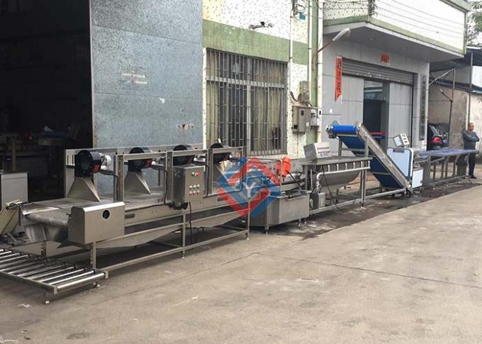 Salad Production Line Fruit And Vegetable Processing Washing Cutting Line