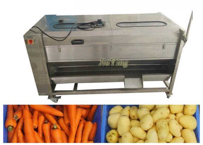 Big Model Vegetable And Fruit Peeling Machine Spiral Brush Roller Type