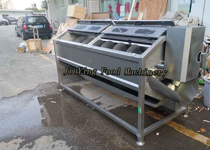 Big Model Vegetable And Fruit Peeling Machine Spiral Brush Roller Type