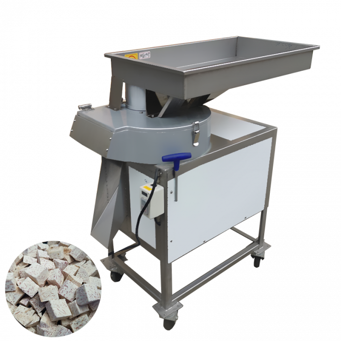 600KG/H Fruit Processing Equipment Block Apple Potato Cube Cutter