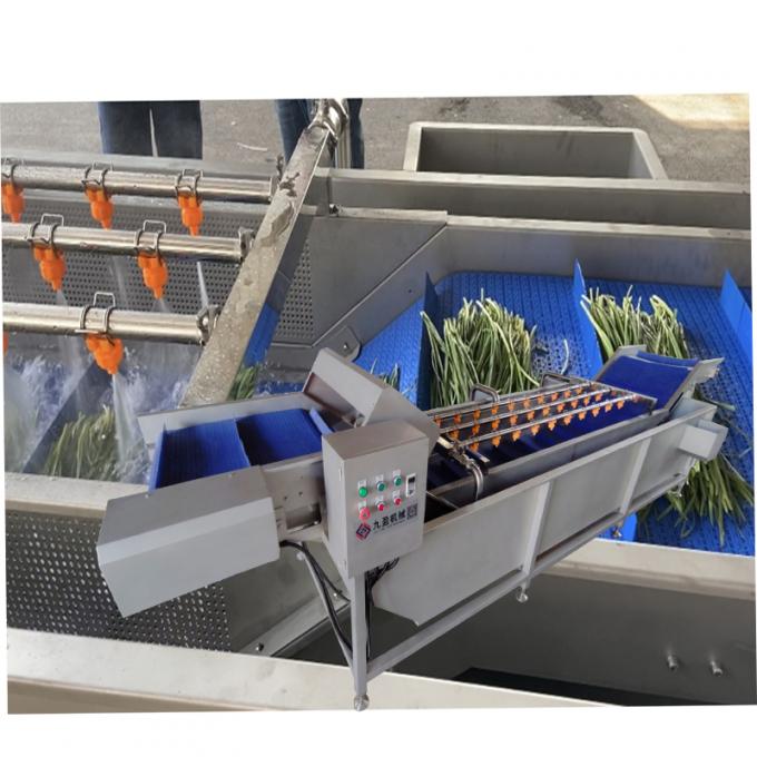 Ozone Vegetable Fruit Washing Machine 3T/H With Bubble Veg Cleaning Machine