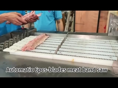Multi-Functional Meat Band Saw Machine To Cut Bone-In Pork Tenderloin with 6pcs blades