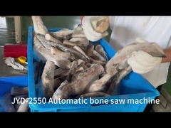 Multiple-Blades Automatic Bone Saw Machine Commercial Frozen Fish Cutting Machine with belt outlet