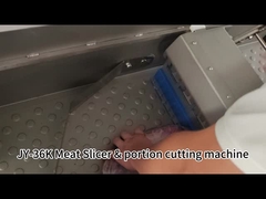 JY-36K Horizontal Meat Slicer with Outfeed Conveyor Belt to Slicing Frozen Beef Pork
