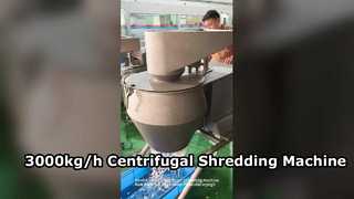 High Speed Centrifugal Shredding Machine 3000kg/h